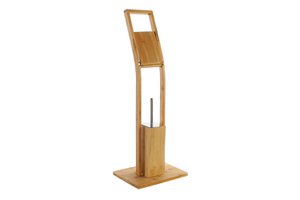 PORTARROLLOS BAMBU INOX 32X22X82 ESCOBILLERO PB185386