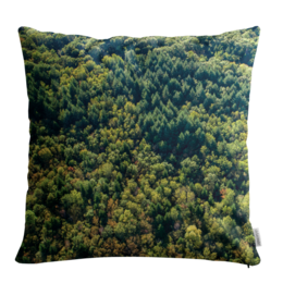 Housse de coussin - 45x45 cm - "Forêt du Chablais" - Karadrone