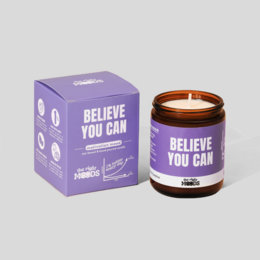 Candela regalo – MOTIVATION MOOD – Cera di soia profumata fatta a mano