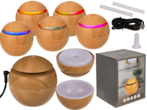 Mini humidifier/oil diffuser, Wooden Optic,