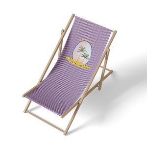 Aanpasbare palmboom gestreepte strandstoel