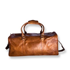 60 cm travel bag in genuine goat leather KALINDA