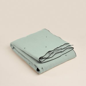 CARLINA gewatteerde sprei limoen en zwarte hommel