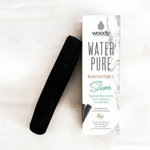 1 aktive Holzkohleholz -Binchotan Slim Special für Gourdes / Flaschen