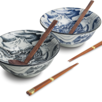Edo Dragon Ramenbowlset, 20,5x8cm, 2 pers., giftbox