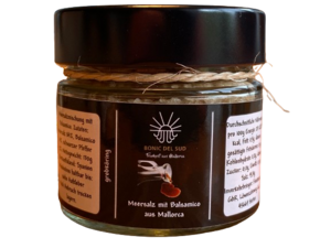 Sea salt with balsamic vinegar from Mallorca