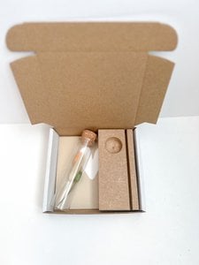 Giftbox maat S - Bloembuisje Camel