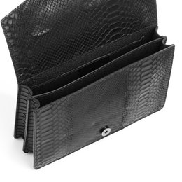 Florence Artegiani. Luce Damenhandtasche. Schlangenleder-Gravur aus echtem Wildleder