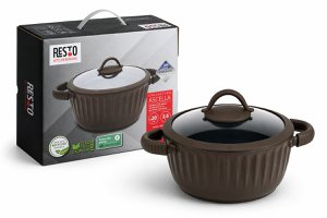 Resto Ascella Frying Pan – 2.6 L – With Lid – PFAS-free Non-stick Coating – Suitable for Induction & All Heat Sources – Recycled Aluminum