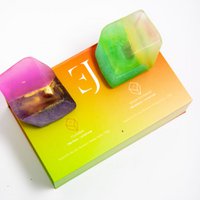 Geschenkset Kristallseifen - Roter Karneol & Grüner Aventurin