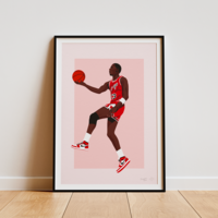 Poster "Michael Jordan" - A4 & 30x40cm - Art print