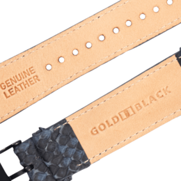 Cinturino per Apple Watch Python blu navy (adattatore nero)