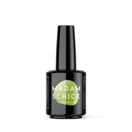 Madam Schick hybrid polish in color #23A031, a vibrant green nail polish with a glossy finish. Suitable for both natural and artificial nails.