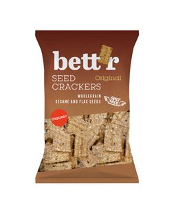 Seed Crackers Wholegrain, organic, Bett'r, 150g