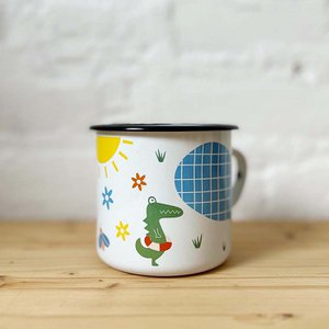 Emaille-Becher | Schwimmbad