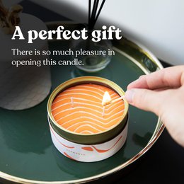 Orange Lakse Candle Can