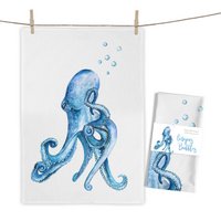 Tea towel Octopus Bubbles