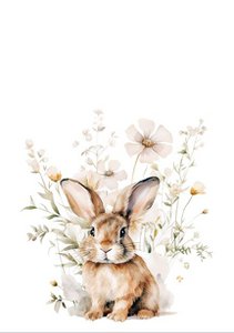 Sustainable card - Cute bunny