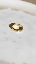 Anelli impilabili in oro in 3 misure