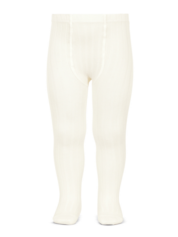 Condor tights with rib - beige (303)