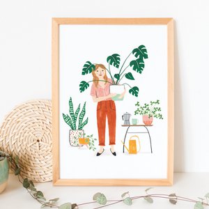 A4 Poster | Plantenmeisje