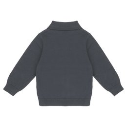 Flat Knit Polo | Dark Gull Gray