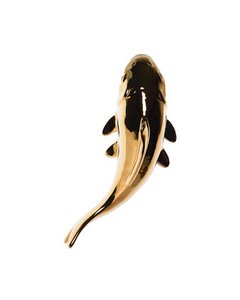 Wanddecoratie Vis goud klein