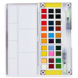 Juego de pintura de acuarela con 30 colores
