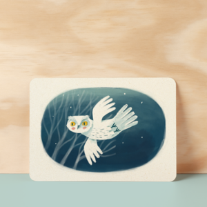 Postcard | Snow owl