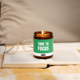 Geschenkkerze – FOCUS MOOD – Duftendes handgemachtes Sojawachs