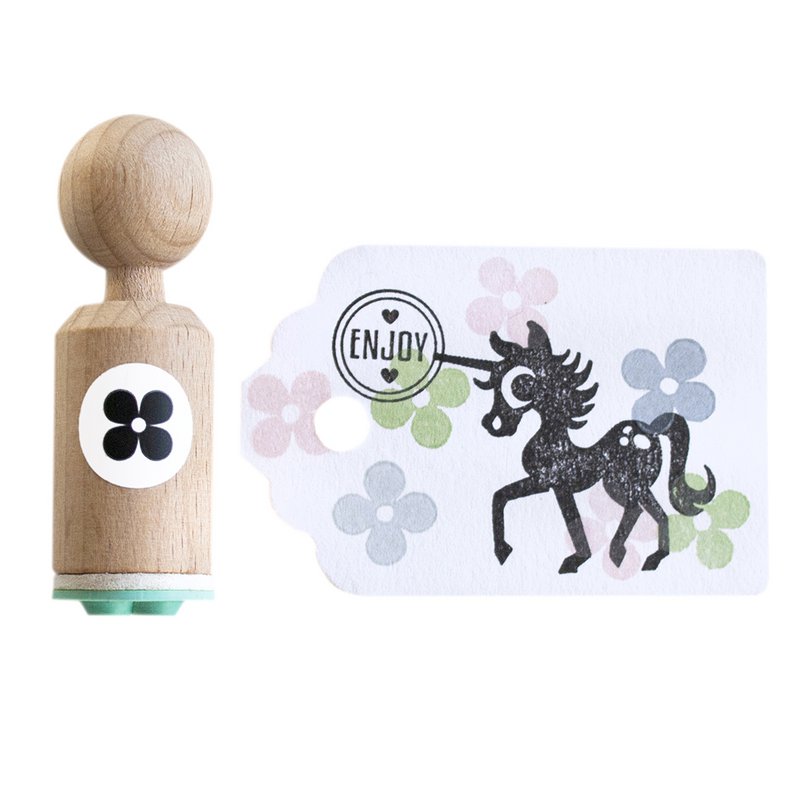 Eenvoudige bloem mini-stempel