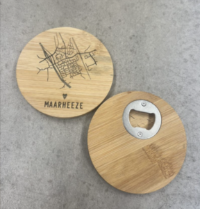 Bamboe houten openers met Plattegrond