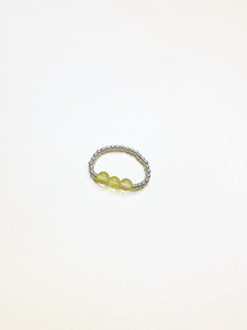 DRAGEE citrien zilveren ring