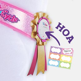 PonyCycle Spielzeugzubehör Futter- und Pflegeset – Pink und Blau, 5-teiliges Sortiment, Fellpflegebürste, Haustierbürste, Karotte, Aufkleber, Namensschild