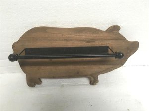 Küchenrollenhalter aus Schweineholz