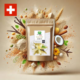  Vanilla Plant Protein Blend - A nutritious meal supplement drink made with plant-based protein, vanilla flavor, and natural ingredients.