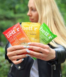 Oat Salted Sticks Turmeric, organic, Bett'r, 50g