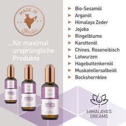 Ayurveda Hair Oil Smooth&Glossy 100ml CERTIFIED NATURAL COSMETICS