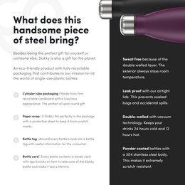 Slokky Matte Purple Bottle - 500ml