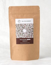 Hojicha tea powder, a roasted green tea with a rich, toasted flavor. Available in 30g, 50g, 100g, and 200g sizes.