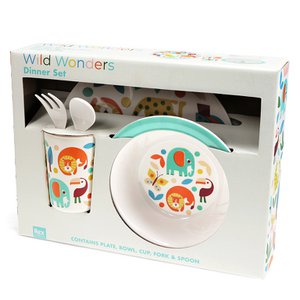 Melamine -diner voor kinderen (5 stuks) - Wild Wonders