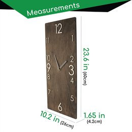 Grote houten wandklok verticale rechthoek moderne boerderij