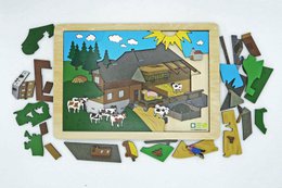 Puzzle da sfogliare: fattoria della Foresta Nera | Puzzle in legno multistrato per tutta la famiglia | Regalo per gli amanti della Foresta Nera