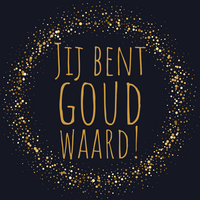 Berichtje in een sfeerlichtje - Goud Waard