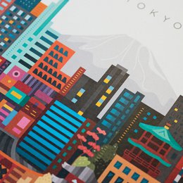Tokyo A3 Colourful Print