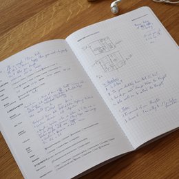 Journalist-Briefpapier-Notizbuch
