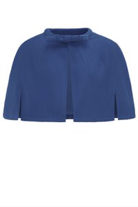 EU STOCK Sabrina Navy Blue Vintage Comfy Cape Shrug