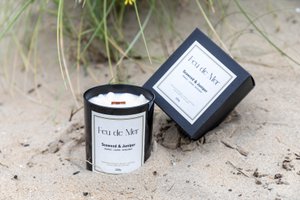 Fullsize 220g scented candle - seaweed & juniper