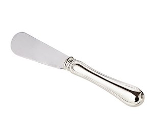EDZARD Buttermesser Faden, klassisches Design, edel versilbert, Länge 15 cm