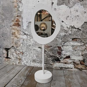 Leyu spiegel op voet wit 22x55cm (45006)